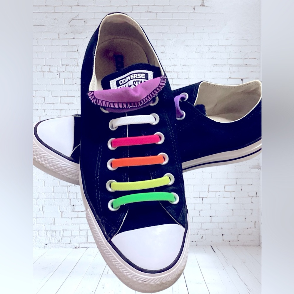 Converse All Star Low Top Black Sneakers Size 8